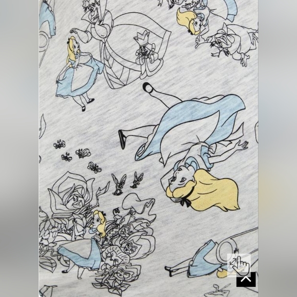 TORRID DISNEY Alice In Wonderland Handkerchief Hem Top! - Picture 7 of 11